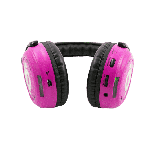 Pink LED Silent Disco headphones for hire