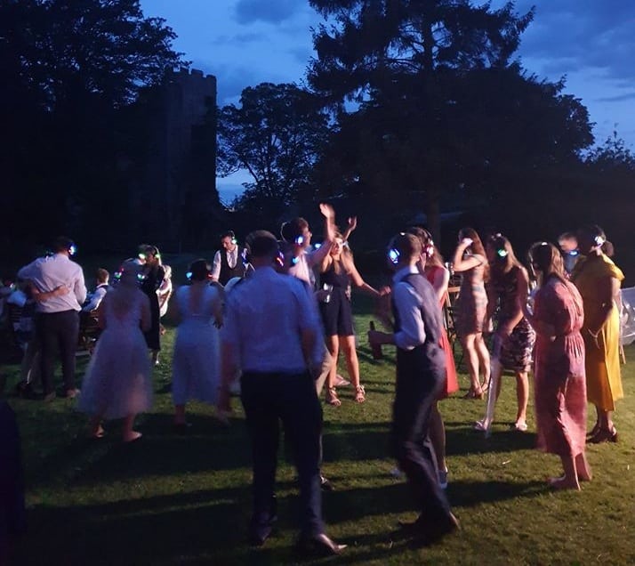 Silent disco hire for garden parties outside