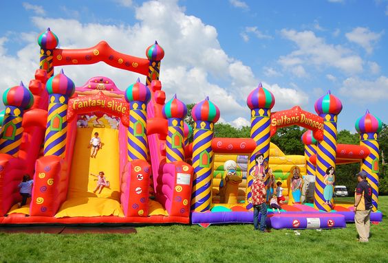 Hire Bouncy Castle and Inflatables for Kids Birthday Party idea