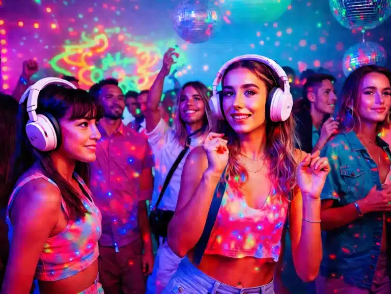 90’s Themed Silent Disco Party: A Nostalgic Night of Neon and Beats