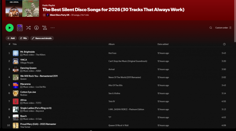 The Best Silent Disco Songs for 2026 (30 Tracks That Always Work)